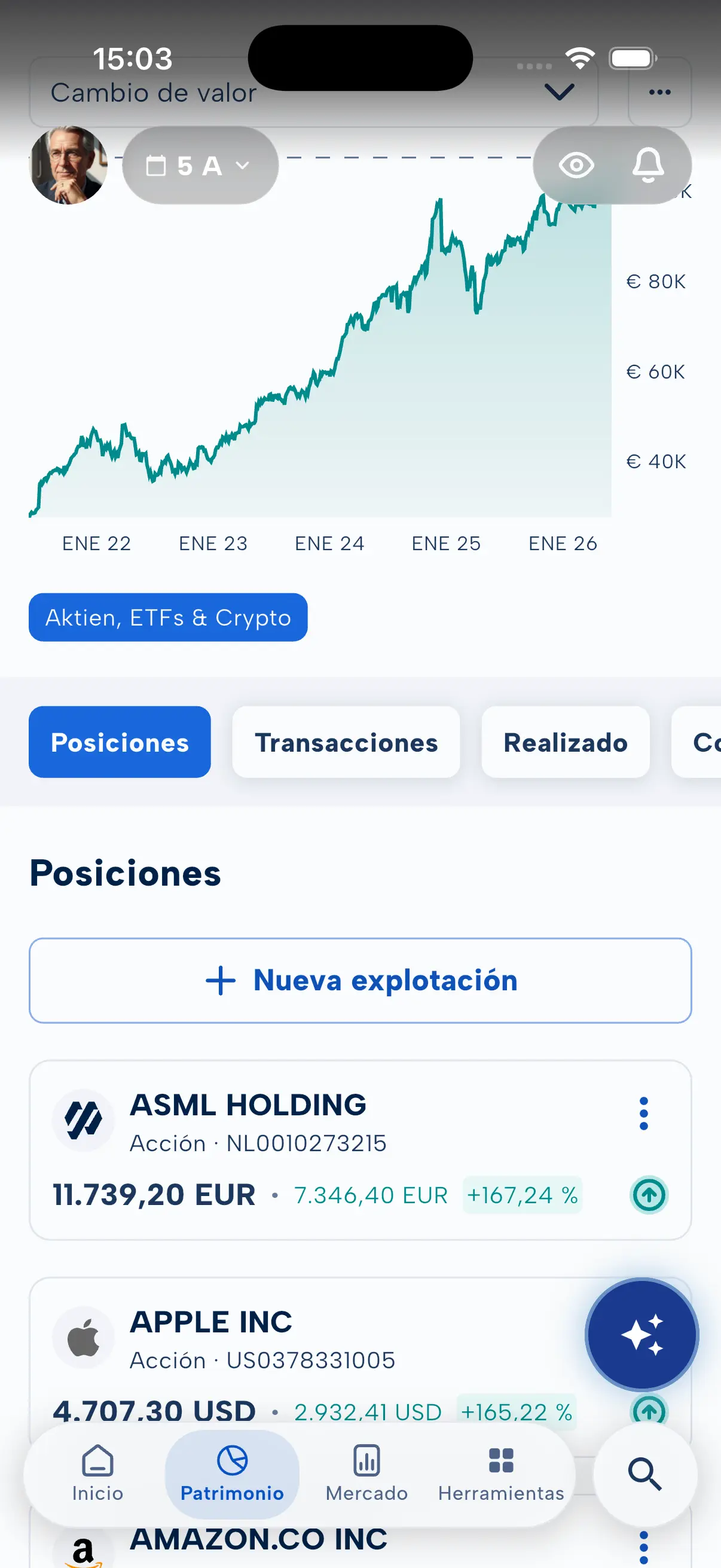MoneyPeak App – Portfolio